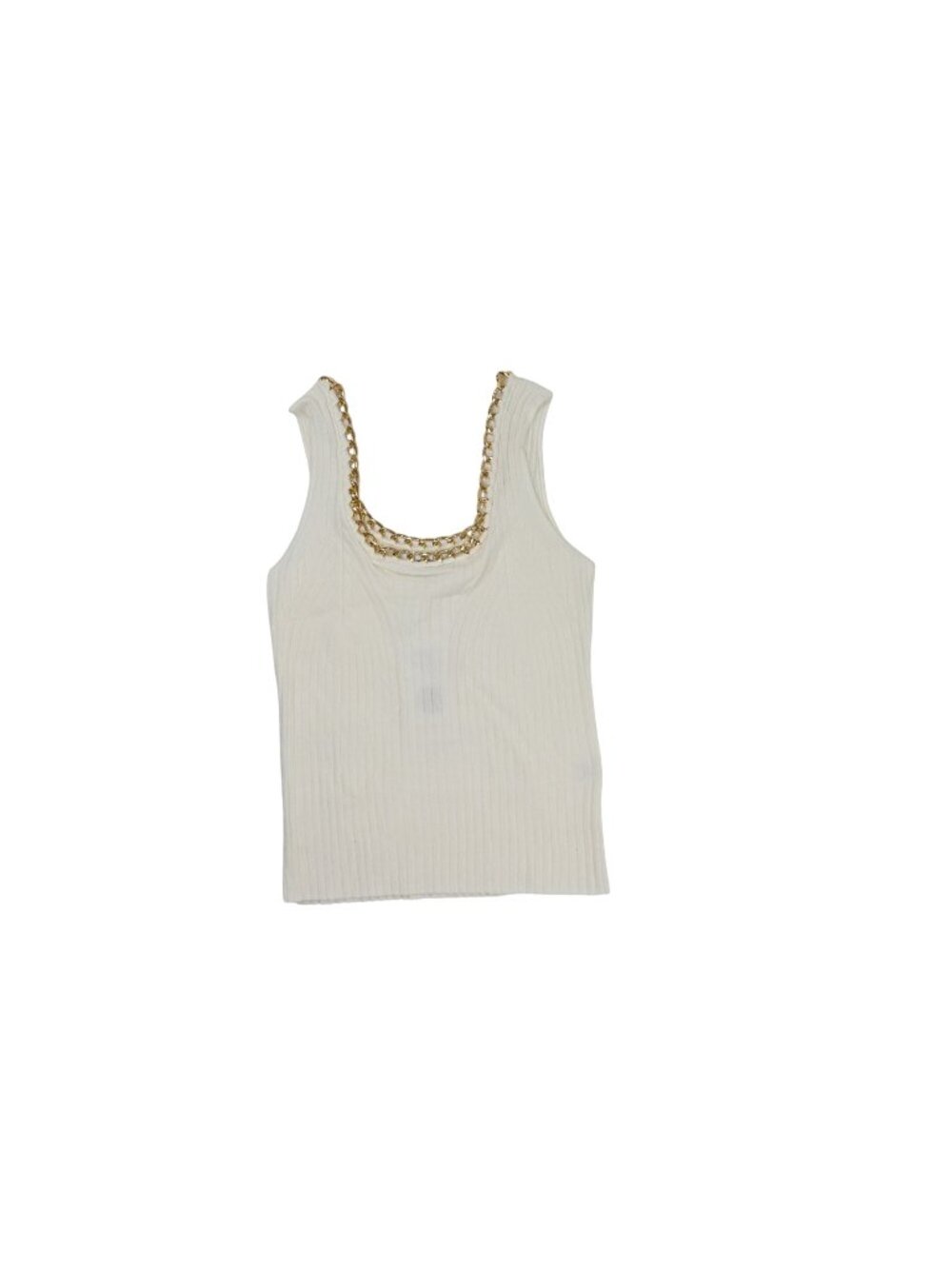 The Noli Shop Millie Knit Tank in Pearl